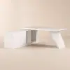 Modern 1803 mm L-Shaped White Executive Desk with Left Hand Return