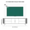 Modern 220 cm Sintered Stone Oval TV Stand with 4 Drawers and Shelf
