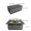 Modern Grey Multifunctional Rectanglular Lift-top Coffee Table with Storage