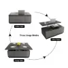 Modern Grey Multifunctional Rectanglular Lift-top Coffee Table with Storage