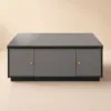 Modern Grey Multifunctional Rectanglular Lift-top Coffee Table with Storage