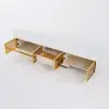 200 - 280 cm Extendable TV Stand with LED Light, Tempered Glass Door Cabinets & Drawer