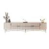 2200mm Rectangle Off White TV Stand Media Console for with 4 Drawers & Doors
