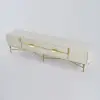2200mm Rectangle Off White TV Stand Media Console for with 4 Drawers & Doors