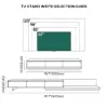 Fero Walnut Extendable TV Stand with 3 Drawers (200 - 360 cm)