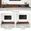 Fero Walnut Extendable TV Stand with 3 Drawers (200 - 360 cm)