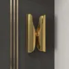 Modern 2-Light Brass Decorative Wall Sconce