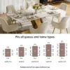 Silexa Modern 2007 mm Rectangular Glossy Sintered Stone Dining Table, Seats 6 – Gold