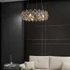 Crystack Modern 6-Light Tiered Crystal Chandelier with Adjustable Cables
