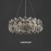Crystack Modern 6-Light Tiered Crystal Chandelier with Adjustable Cables