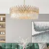 Ketose Modern Gold 9-Light Crystal Chandelier with Adjustable Chain
