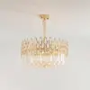 Ketose Modern Gold 9-Light Crystal Chandelier with Adjustable Chain
