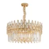 Ketose Modern Gold 9-Light Crystal Chandelier with Adjustable Chain