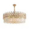 Ketose Modern Gold 9-Light Crystal Chandelier with Adjustable Chain