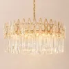 Ketose Modern Gold 9-Light Crystal Chandelier with Adjustable Chain