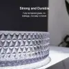 Vessel Transparent Diamond Shaped Crystal Glass Bathroom Wash Sink