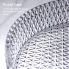 Vessel Transparent Diamond Shaped Crystal Glass Bathroom Wash Sink