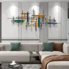1500mm Modern Large Metal Wall Decor Unique Home Hanging Wall Art Decor in Gold & Black