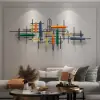 1500mm Modern Large Metal Wall Decor Unique Home Hanging Wall Art Decor in Gold & Black
