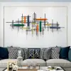 1500mm Modern Large Metal Wall Decor Unique Home Hanging Wall Art Decor in Gold & Black