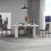 Grey Saddle Leather Upholstered High Back Dining Chair (Set of 2)