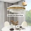 Fixedo Modern Tiered Crystal LED Chandelier in Brass Light – AUD-H0382