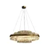 Fixedo Modern Tiered Crystal LED Chandelier in Brass Light – AUD-H0382