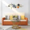 Modern 2-Piece Round Pandora Nesting Coffee Table Set with Sintered Stone Top