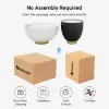 Modern 50 - 70 cm cm Round Beige & Gray Sintered Stone Leather Drum Coffee Table Set