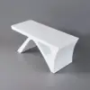 Modern 180 cm Rectangular White Writing Desk with Arched Base