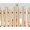 Tierizo Modern 16-Light Tiered Crystal Chandelier with Adjustable Chain in Gold