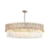 Tierizo Modern 16-Light Tiered Crystal Chandelier with Adjustable Chain in Gold