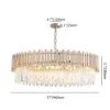 Tierizo Modern 16-Light Tiered Crystal Chandelier with Adjustable Chain in Gold