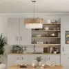 Tierizo Modern 9-Light Tiered Crystal Chandelier with Adjustable Chain in Gold