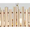 Tierizo Modern 9-Light Tiered Crystal Chandelier with Adjustable Chain in Gold