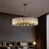 Clyvra Modern Geometric Crystal Chandelier 14-Light with Adjustable Chain in Black