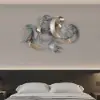 1200mm Large Modern 3D Metal Wall Decor Abstract Geometric Overlapping Art Living Room