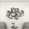 1200mm Large Modern 3D Metal Wall Decor Abstract Geometric Overlapping Art Living Room