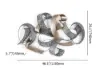1200mm Large Modern 3D Metal Wall Decor Abstract Geometric Overlapping Art Living Room