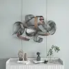 1200mm Large Modern 3D Metal Wall Decor Abstract Geometric Overlapping Art Living Room