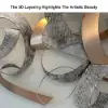 1200mm Large Modern 3D Metal Wall Decor Abstract Geometric Overlapping Art Living Room
