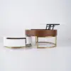 Round 2-Piece Nesting Set Lift-Top Coffee Table and Wooden Coffee Table with 2 Drawers