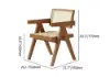 Archic Walnut Wood Dining Chair with Armrest, 1 Piece