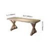 Farmhouse 180 cm Rectangular Light Walnut Solid Wood Desk