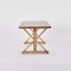 Farmhouse 180 cm Rectangular Light Walnut Solid Wood Desk