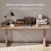 Farmhouse 150 cm Rectangular Light Walnut Solid Wood Desk