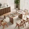 Tintica 180 cm Oval Walnut Wood Dining Table, Seats 6