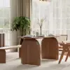Tintica 180 cm Oval Walnut Wood Dining Table, Seats 6