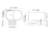 100 cm Deep Oval Freestanding Stone Resin Soaking Bathtub with Built-in Seat – Matte White Japanese
