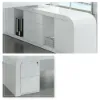 Chicent White L-shaped Modern Executive Desk with Ample Storage Right Hand (70.9'')